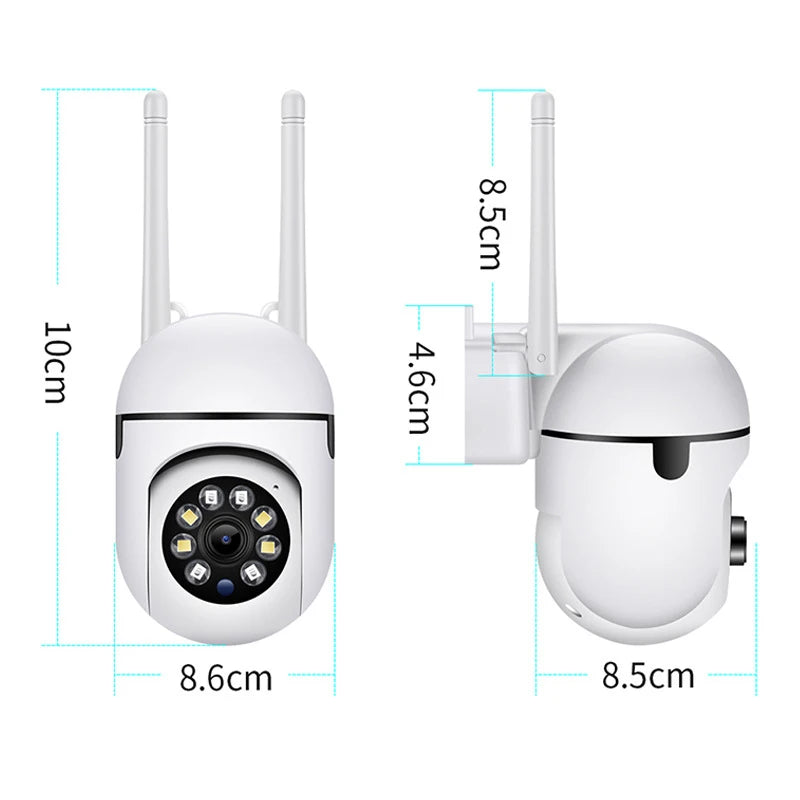8MP Wifi IP Wireless Security Surveillance PTZ Camera 4X Zoom Cameras Tracking Two-way Audio HD Night Color Cam