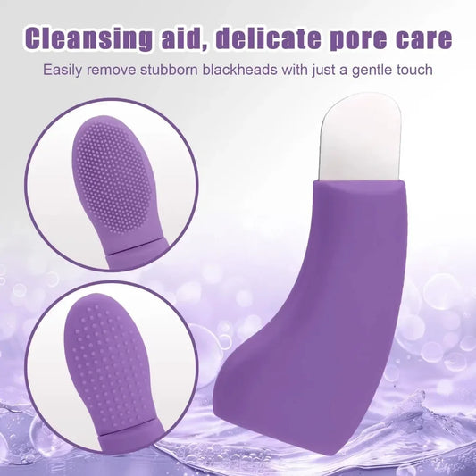 1 blackhead remover with cleaning brush, 2-in-1 pore cleanser for removing acne