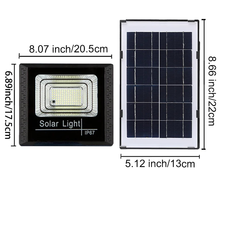 1000W Solar Light Solar Flood Street Lamps Outdoor Waterproof Solar Spotlights For Garden/Wall/Yard/Villa/Parking-lot/Driveway