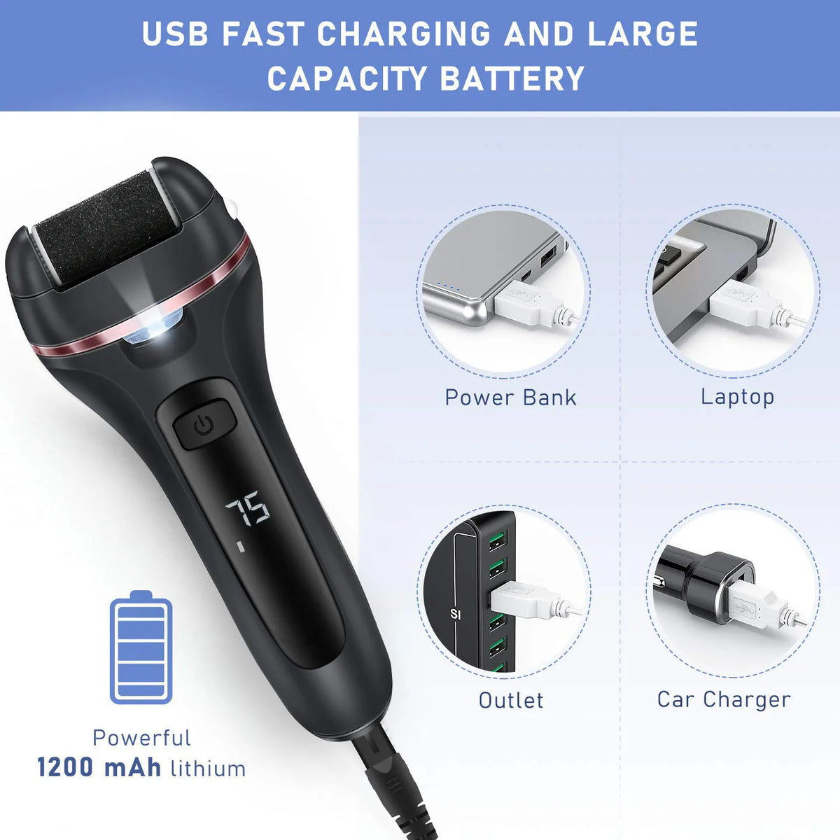 Electric Foot Sandpaper foot callus remover pedicure tools pedicure machine callus remover electric Professional Foot Care