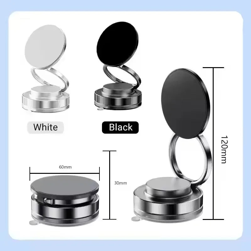 Magnetic Phone Holder for car 360° Rotatable Foldable & Adjustable Magnetic Car Mount ,Suction Cup Phone Holder for Car/Mirror