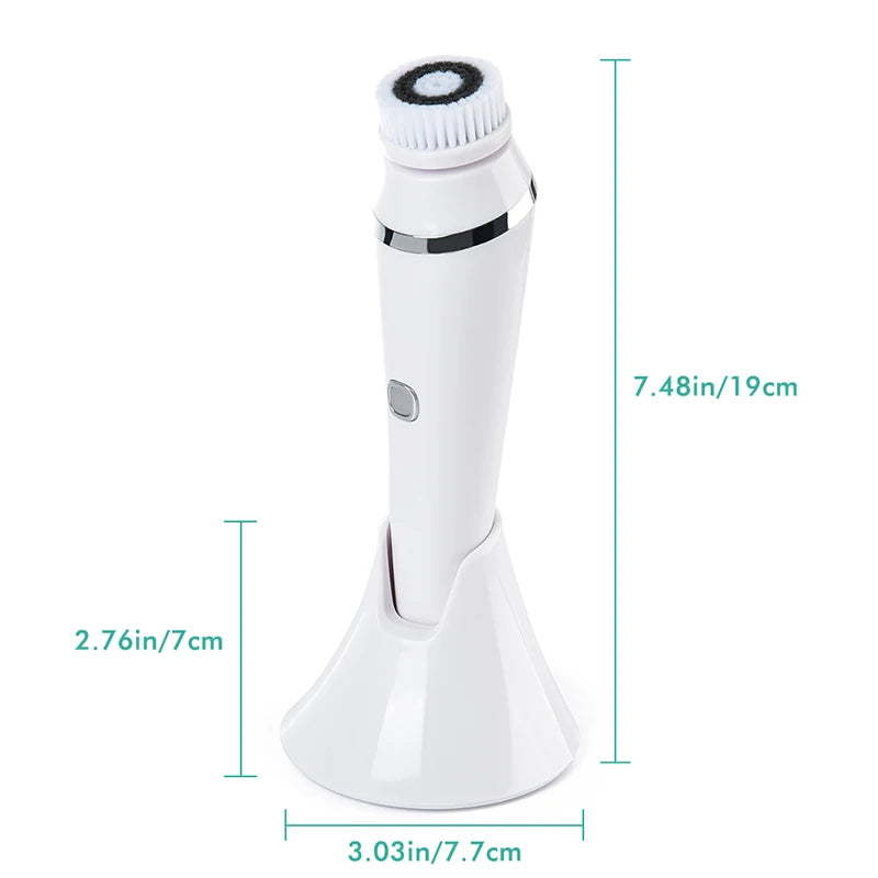 Facial Cleansing Brush Facial Cleansing Brush Rechargeable and Waterproof 5-in-1 Facial Brush Use for Skin Care Gentle Exfoliat