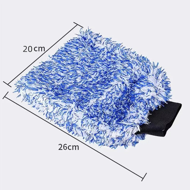 Cleaning Gloves Car Soft Microfiber Wash High Density Scratch Free Gloves Car Wash Car Accessories accesorios
