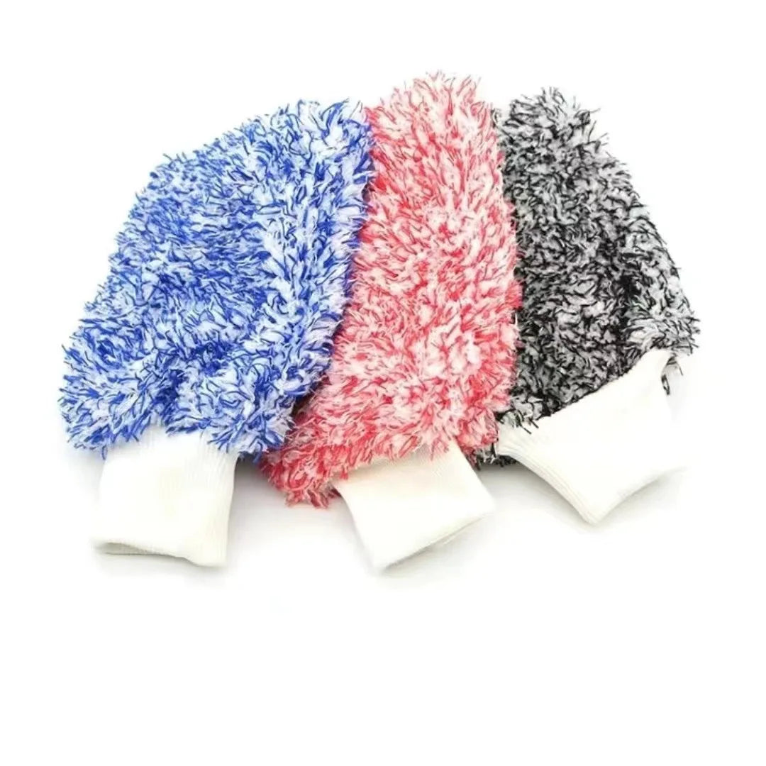 Cleaning Gloves Car Soft Microfiber Wash High Density Scratch Free Gloves Car Wash Car Accessories accesorios
