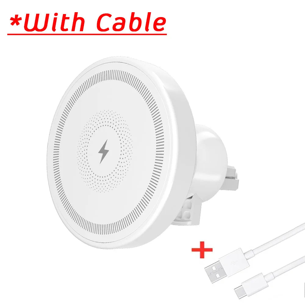 Magnetic Wireless Car Charger, Air Vent Phone Holder 15W Fast Charging Mount for iPhone 17 16 15 14 Pro Max Fast Charging Mount