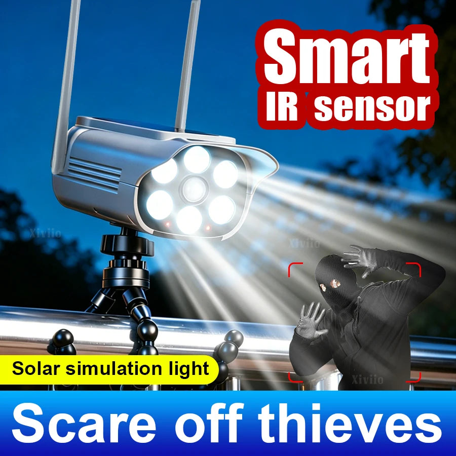 Outdoor Motion Sensor Solar Lights Solar Motion Sensor LED Light Outdoor Camera Wireless Security Floodlights IP65 Waterproof