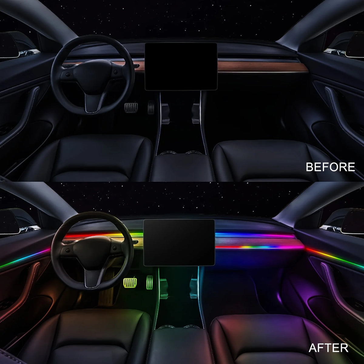 22 In 1 Car LED Interior Ambient Lights: Enhance Your Car&