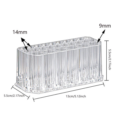 Beauty Container Tool Kit Display Shelf Holder 26 Holes Nail Brushes Storage Box Holder Organizer Makeup Brushes Pens