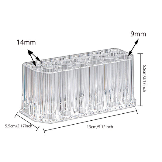 Beauty Container Tool Kit Display Shelf Holder 26 Holes Nail Brushes Storage Box Holder Organizer Makeup Brushes Pens