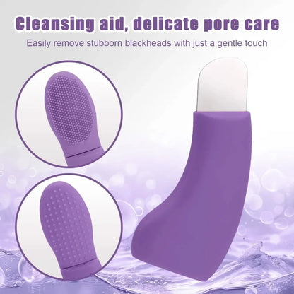 1 blackhead remover with cleaning brush, 2-in-1 pore cleanser for removing acne