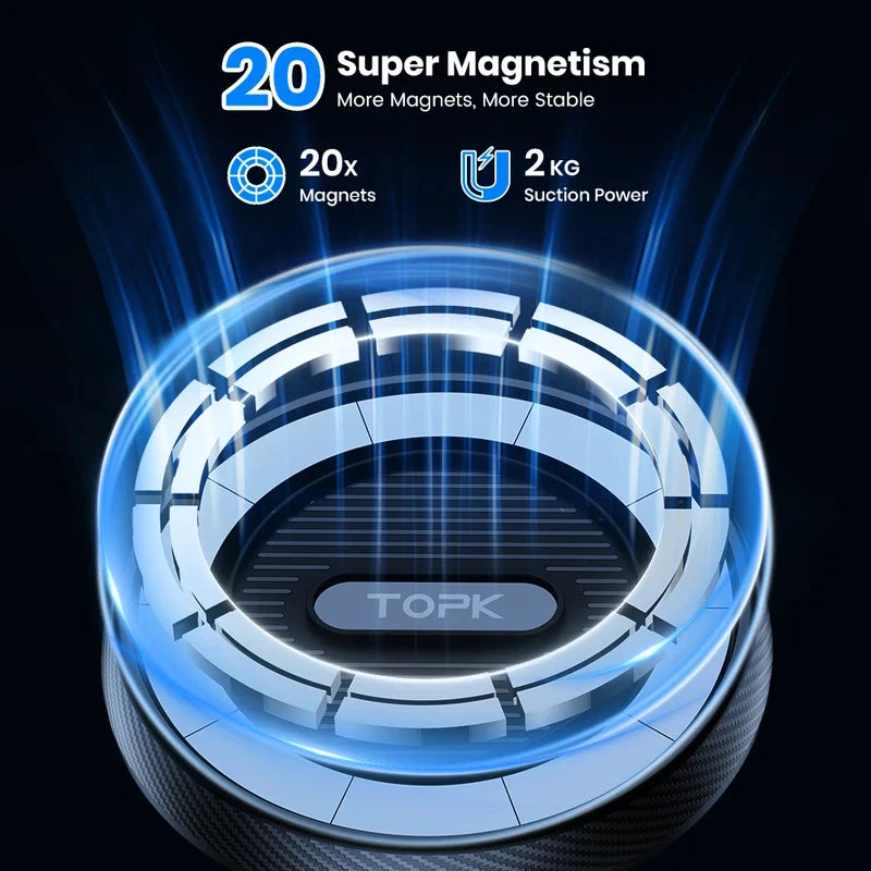 Magnetic Car Holder FOR Phone FOR Magsafe, Powerful Magnetism Premium Metal Hook, Single-Hand Operation Air Vent Mount