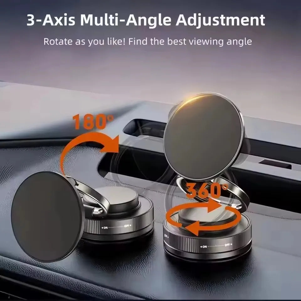 Magnetic Phone Holder for car 360° Rotatable Foldable & Adjustable Magnetic Car Mount ,Suction Cup Phone Holder for Car/Mirror