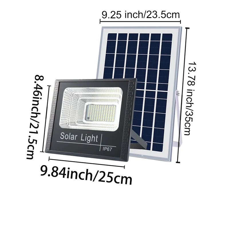 1000W Solar Light Solar Flood Street Lamps Outdoor Waterproof Solar Spotlights For Garden/Wall/Yard/Villa/Parking-lot/Driveway