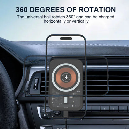Magnetic Wireless Charger Car Air Vent Mount Phone Holder Stand Fast Charging Station For iPhone 13 14 15 16 17 Pro Max macsafe