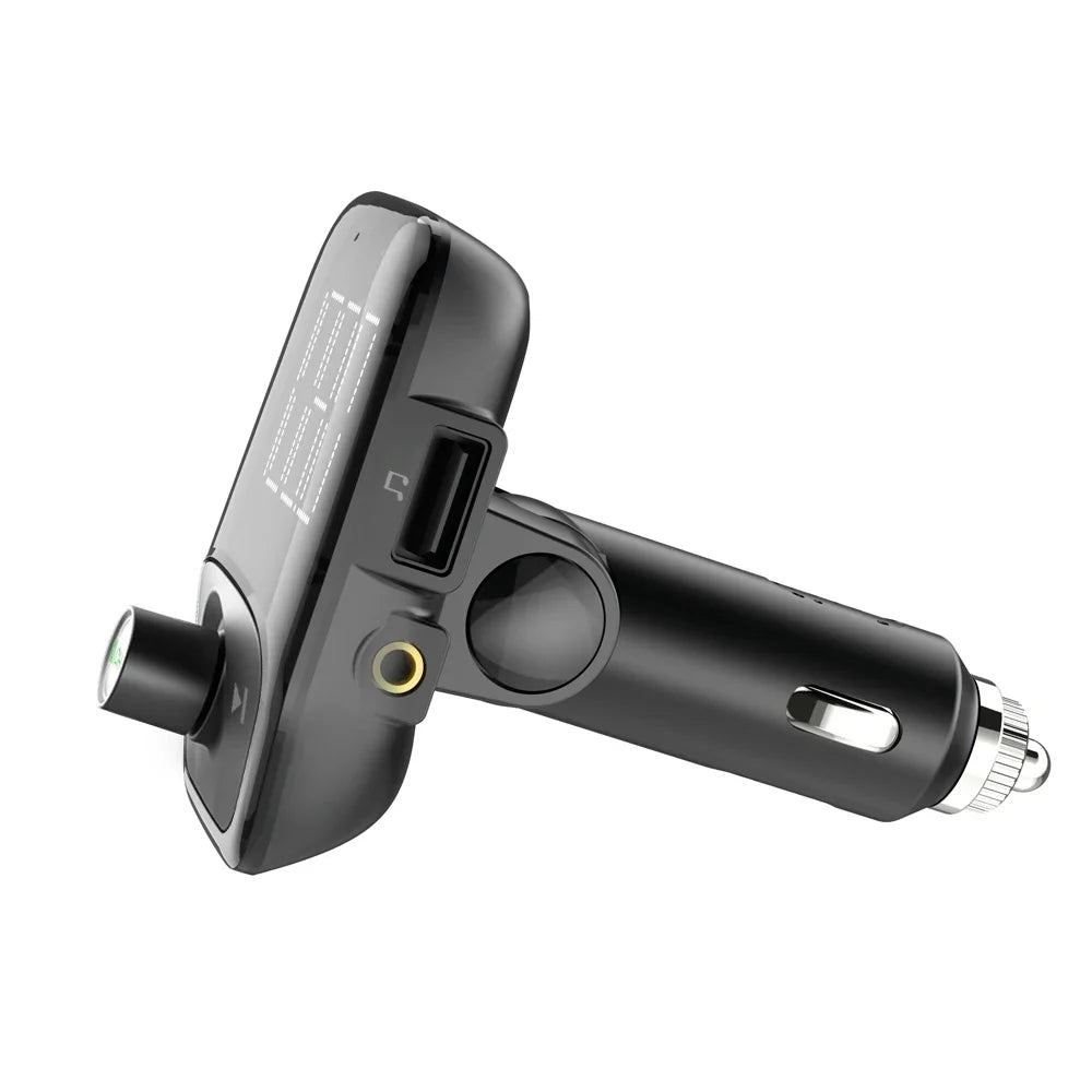 2024 5V FM Transmitter AUX Modulator Bluetooth 5.4 Wireless Car Radio Adapter Handsfree Car Kit Charger TF USB MP3 Player