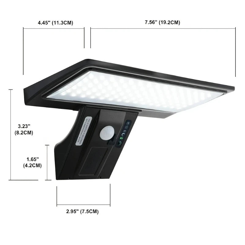 Solar Security Lights Solar Flood Lights Outdoor Waterproof with Motion Sensor 4 Modes 90 LEDs Wall Lights for Porch Yard Garden