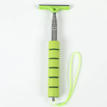 Car Rearview Mirror Wiper Cleaning Tool Auto Glass Mist Cleaner Scraper Car Accessories Handle Telescopic Window Cleaning Brush