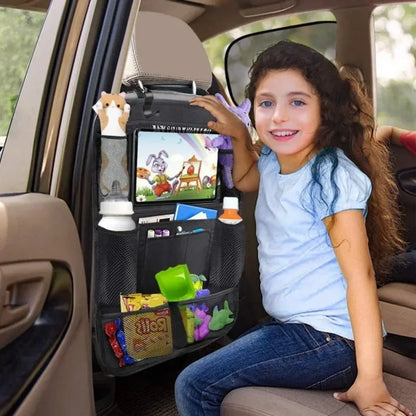 Car Backseat Organizer 9 Storage Pockets Seat Back Protectors Kick Mats for Kids Toddlers Accessories Car Seat back Storage