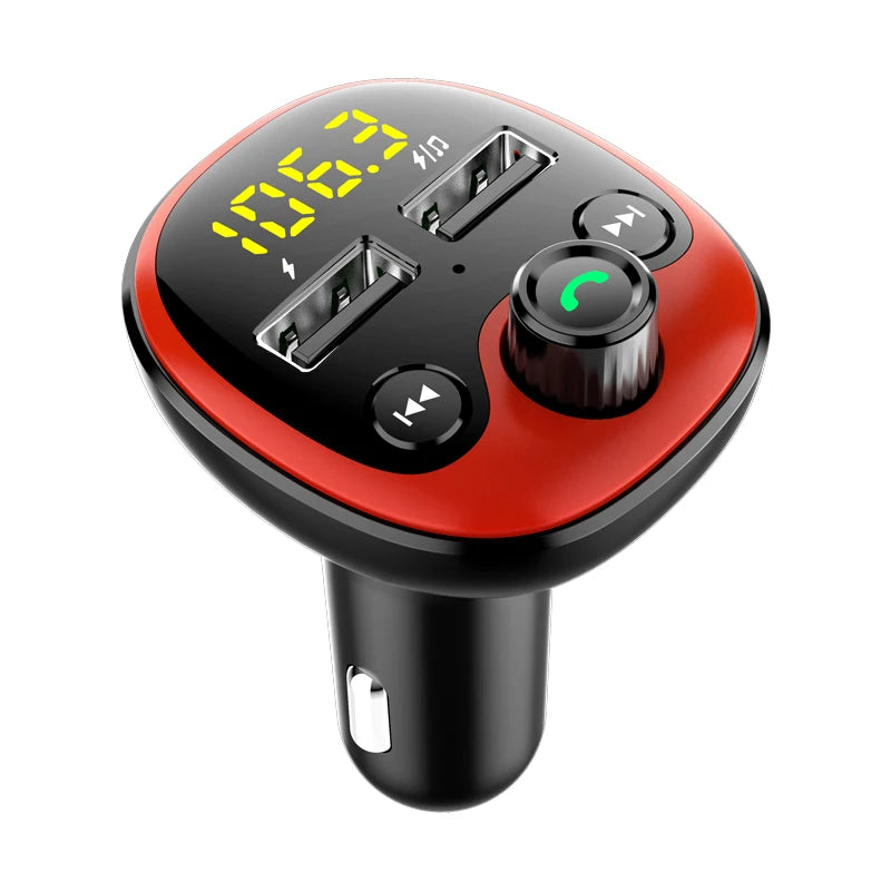 Bluetooth 5.0 FM Transmitter Radio Handsfree Car Kit Dual USB Charger Car MP3 Player TF U Disk Music Player Car Modulator
