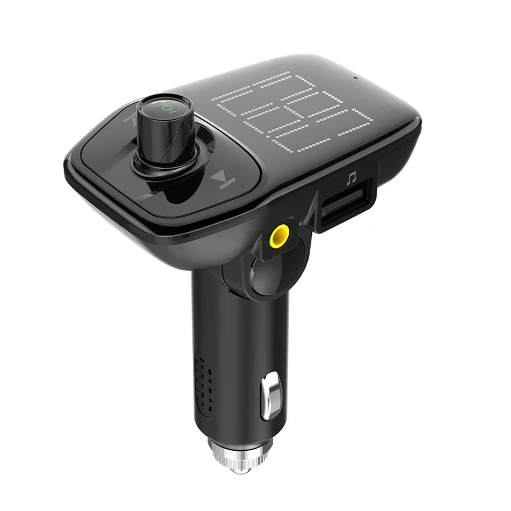 2024 5V FM Transmitter AUX Modulator Bluetooth 5.4 Wireless Car Radio Adapter Handsfree Car Kit Charger TF USB MP3 Player