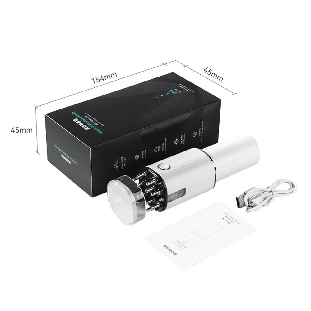 Electric Hair Applicator Scalp Massager With 70Ml Storage Hair Treatment Growth Applicator Scalp Head Massager for Hair Growth