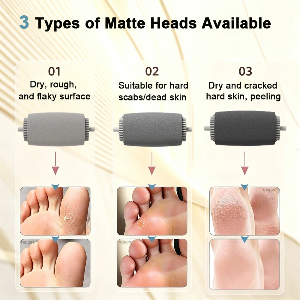Electric Feet Callus Removers Portable Electronic Foot File Rechargeable Callus Remover for Dead Hard Cracked Dry Skin Feet Care