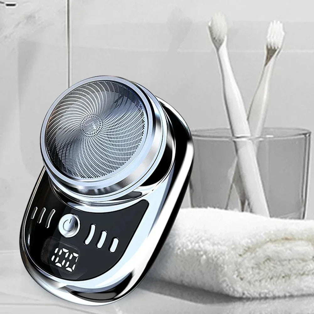 Portable Electric Shaver For Men Mini Pocket Travel Razors Beard Trimmer Charging Shavers Body Hair Knife