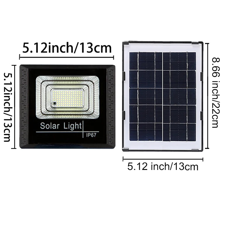 1000W Solar Light Solar Flood Street Lamps Outdoor Waterproof Solar Spotlights For Garden/Wall/Yard/Villa/Parking-lot/Driveway
