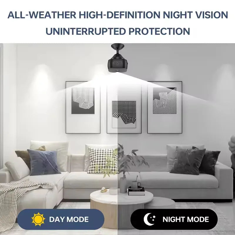 Security Camera HD Mini Full Color Night Vision High Definition WiFi Monitor Waterproof Motion Detect Surveillance Smart Home