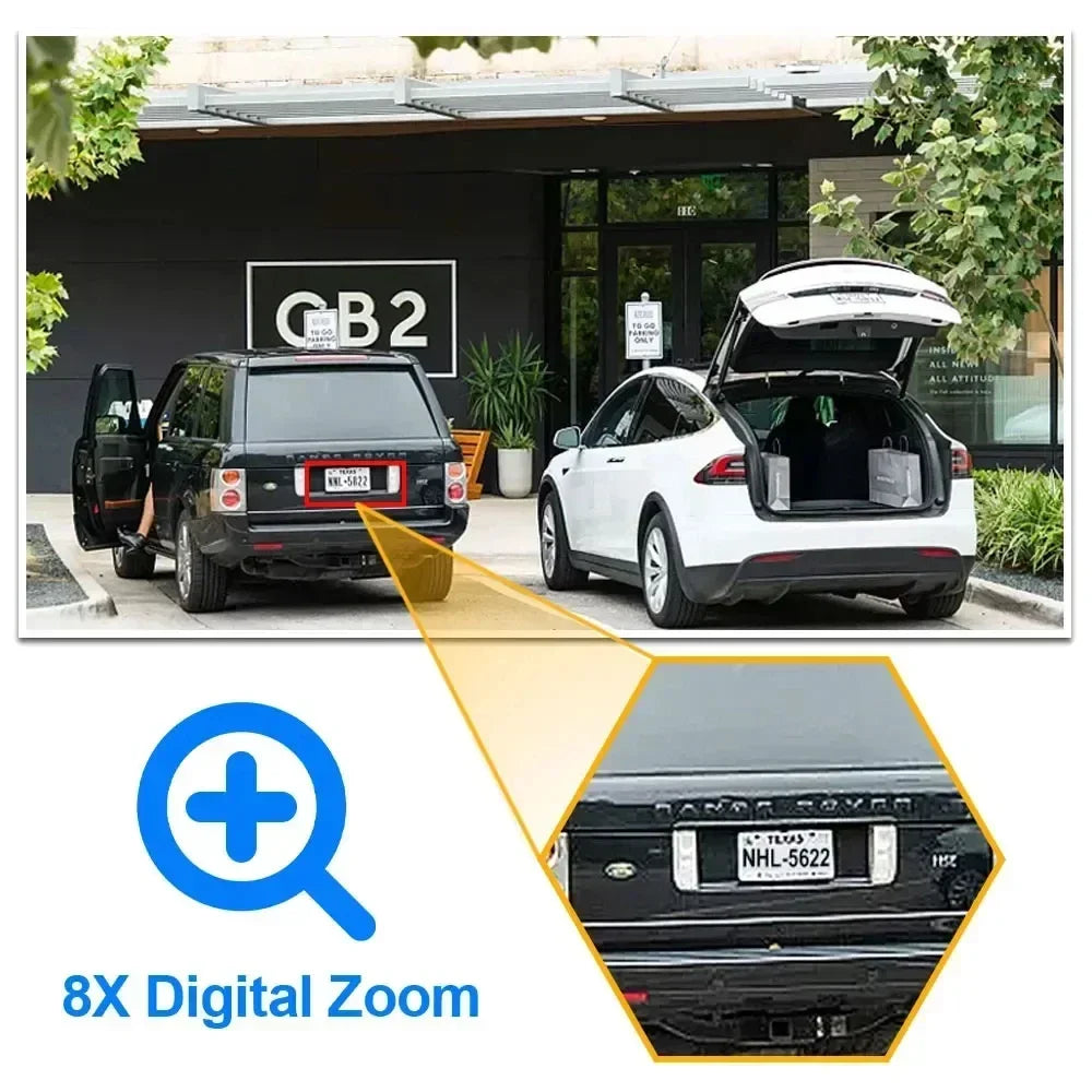 360 Wireless Outdoor 6K 12MP WiFi Security Camera ICSee Smart Three Lens 8X Zoom Video Surveillance IP Camera CCTV Auto Tracking
