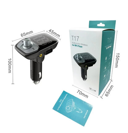 2024 5V FM Transmitter AUX Modulator Bluetooth 5.4 Wireless Car Radio Adapter Handsfree Car Kit Charger TF USB MP3 Player