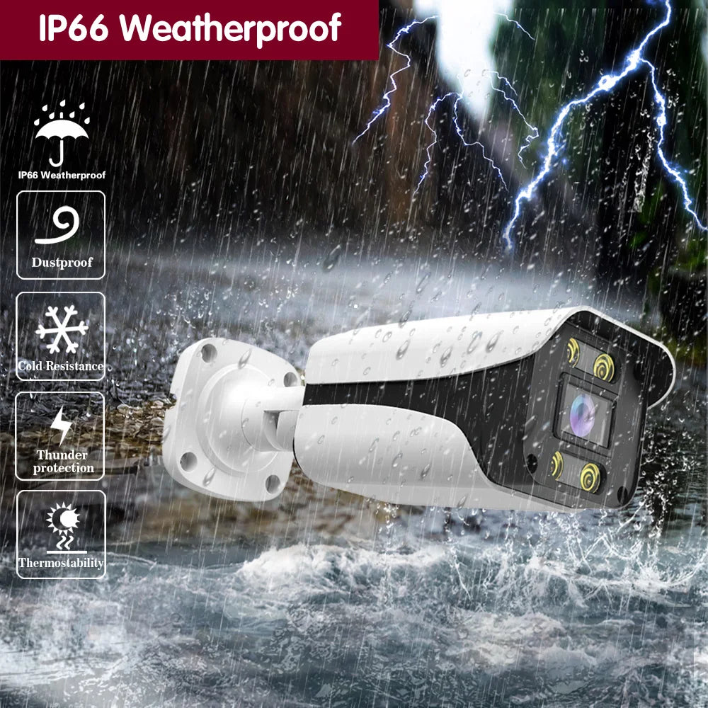 AI Face Detection H.265 5MP 4MP AHD Camera Security Video Surveillance 4*Array Outdoor Camera Weatherproof For AHD DVR System