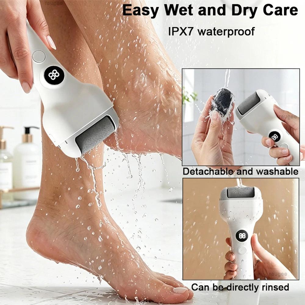 Electric Feet Callus Removers Portable Electronic Foot File Rechargeable Callus Remover for Dead Hard Cracked Dry Skin Feet Care