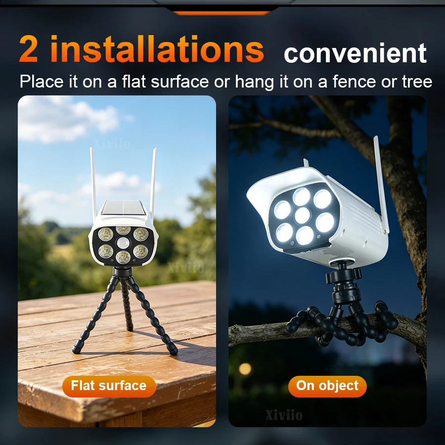 Outdoor Motion Sensor Solar Lights  Solar Motion Sensor LED Light Outdoor Camera Wireless Security Floodlights IP65 Waterproof