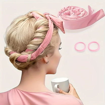 Heatless Curling Rod Headband Soft Hair Curler No Heat Hair Rollers Curlers Lazy Sleeping Curls Curling Hairband Styling Tools