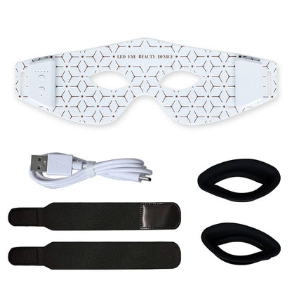 LED Eye Mask LED Red Infrared Light Therapy 630nm 850nm with 5 Modes Adjust Massage for Relieve Eye Bag Dark Circle Massages