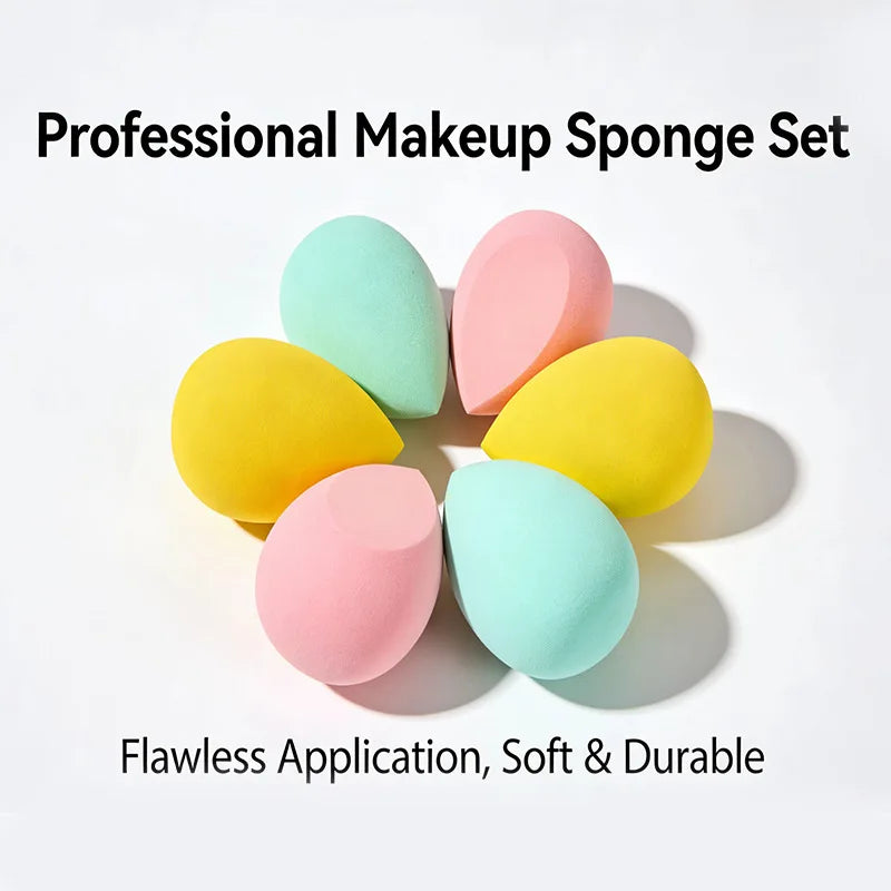 42Pcs Colorful Makeup Tools Set with Brushes Sponges Powder Puff Portable Travel Cosmetic Bag Beauty Kit for Beginners