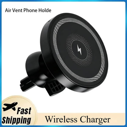 Magnetic Wireless Car Charger, Air Vent Phone Holder 15W Fast Charging Mount for iPhone 17 16 15 14 Pro Max Fast Charging Mount