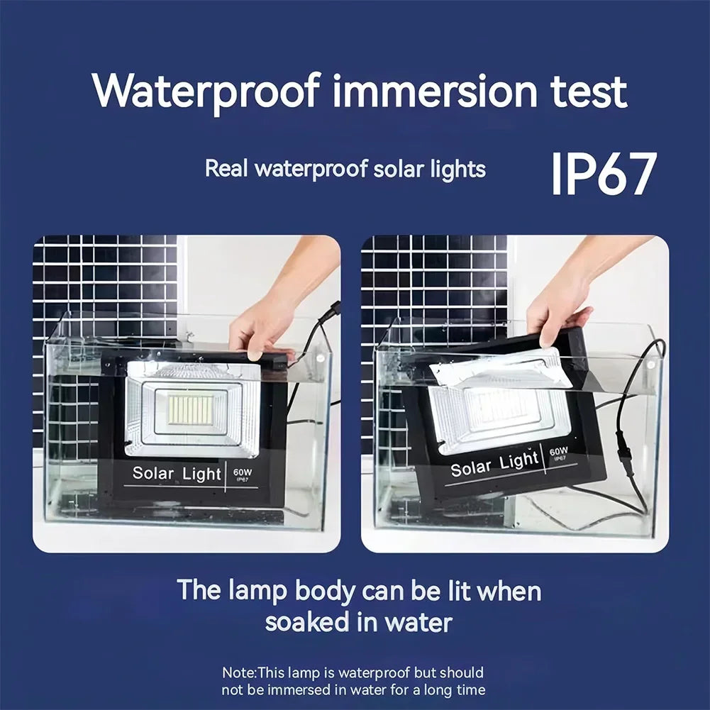 200/300W Solar Flood Lights with Remote Control Outdoor IP67 Waterproof Solar Powered Spotlight Solar Reflector Wall Lamps Hot