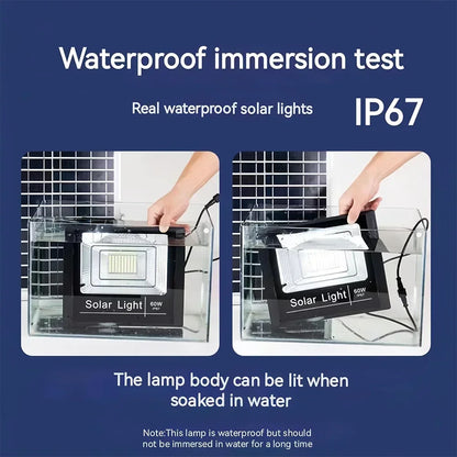 200/300W Solar Flood Lights with Remote Control Outdoor IP67 Waterproof Solar Powered Spotlight Solar Reflector Wall Lamps Hot