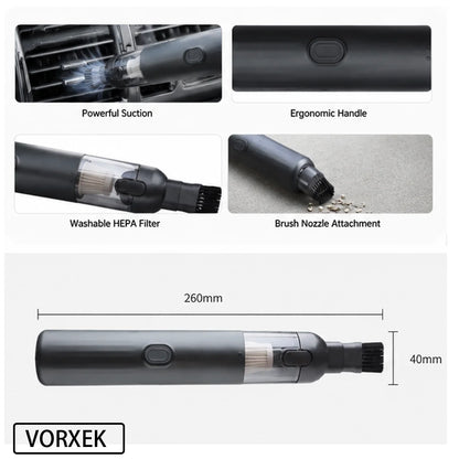 VORXEK Cordless Car Vacuum Cleaner 13000Pa Handheld Vacuum and Air Blower for Car SUV and Truck