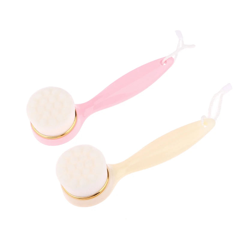 Handle Facial Washing Brush Exfoliating Face Brush Facial Brush Face Cleansing Brush For Lady Face Cleaning Women