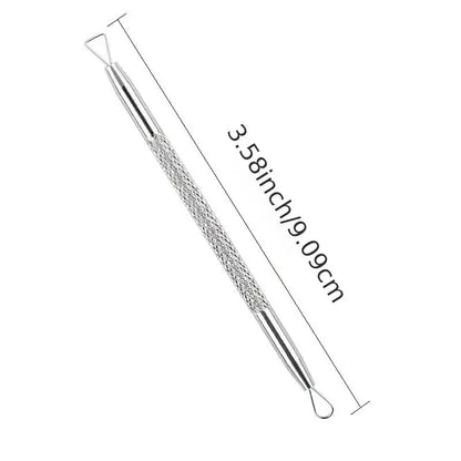 Double-Headed Stainless Steel Blackhead Remover - Effective Pimple Extractor for Oily Skin Unscented, Durable, and Easy to Clean