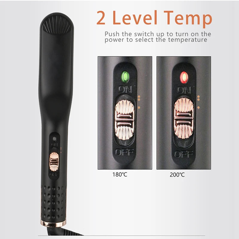 Electric Hair Comb Brush Beard Straightener Multifunctional Hair Straightening Comb Hair Curler Fast Heating Styling Tools