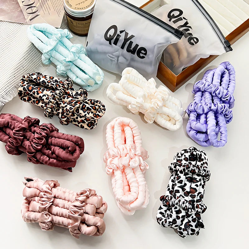 Heatless Curling Rod Headband No Heat Rollers Sleeping Overnight Soft Flexi Rods Multi-color Lazy Hair Curlers Hair Styling Tool