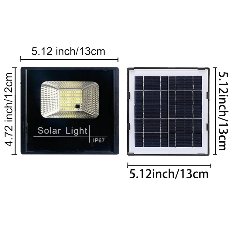 1000W Solar Light Solar Flood Street Lamps Outdoor Waterproof Solar Spotlights For Garden/Wall/Yard/Villa/Parking-lot/Driveway