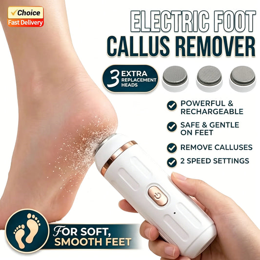 Electric Callus Remover Foot File Dry Skin Remover Dead Skin Eliminator Pedicure Exfoliator Tool for Home Foot Care 2026 New