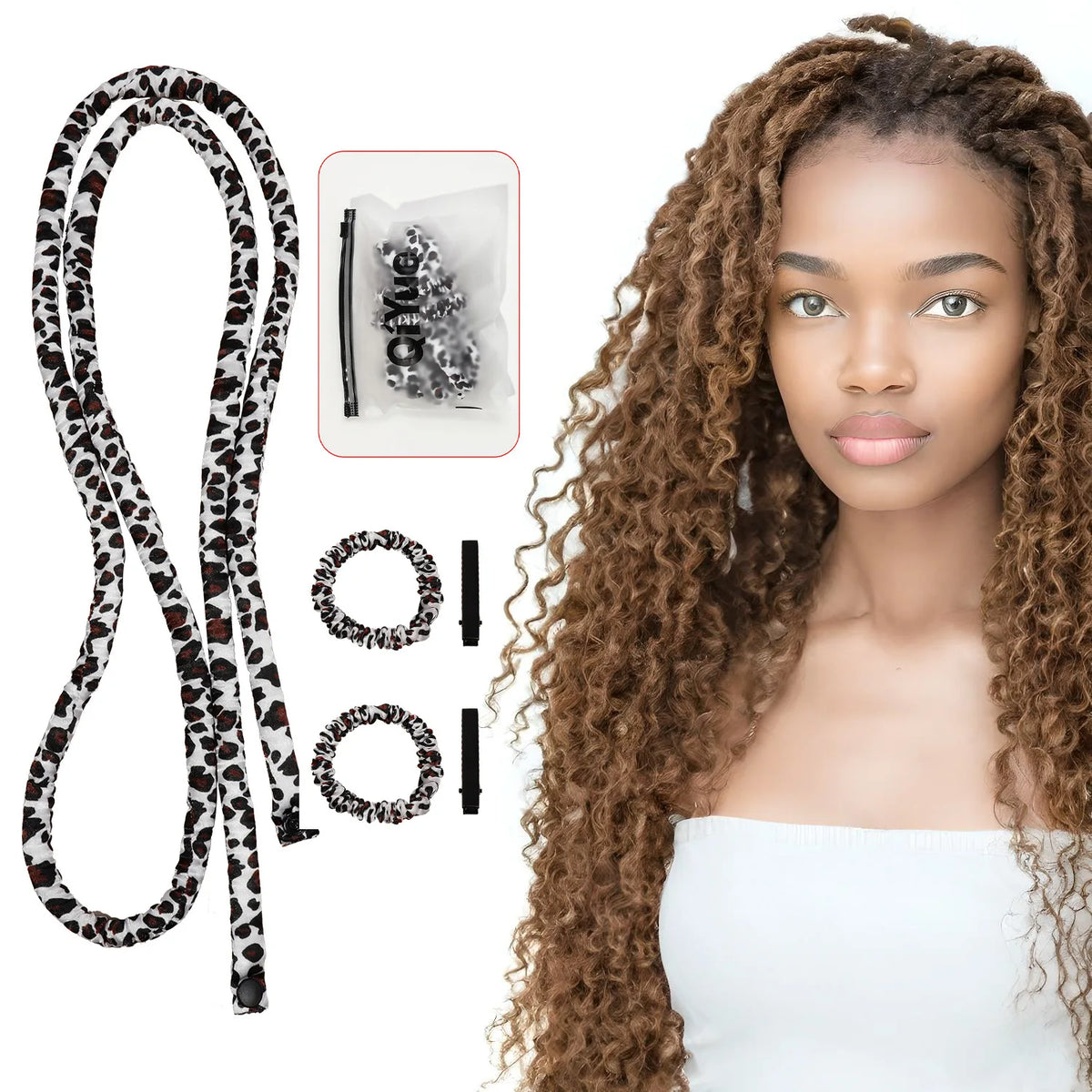 Heatless Curling Rod Headband No Heat Rollers Sleeping Overnight Soft Flexi Rods Multi-color Lazy Hair Curlers Hair Styling Tool