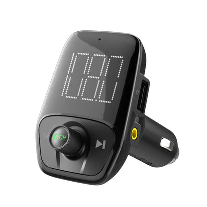 2024 5V FM Transmitter AUX Modulator Bluetooth 5.4 Wireless Car Radio Adapter Handsfree Car Kit Charger TF USB MP3 Player