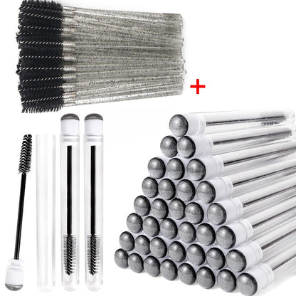 20/5pcs Reusable Eyebrow Brush Tubes Reusable Lash Mascara Wands Lash Extension Brushes Dust-proof Tube Containers Makeup Tools